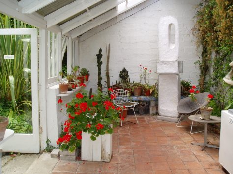 Gorgeous geraniums in Barbara Hepworth's garden in St Ives
