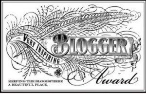 The very beautiful very inspiring blog award 