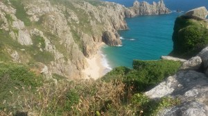 Walking down to one of the beaches near Treen
