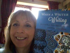 A lovely selfie via fb from a friend who has just bought my book 